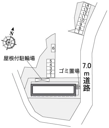 ★手数料０円★千葉市若葉区貝塚町 月極駐車場